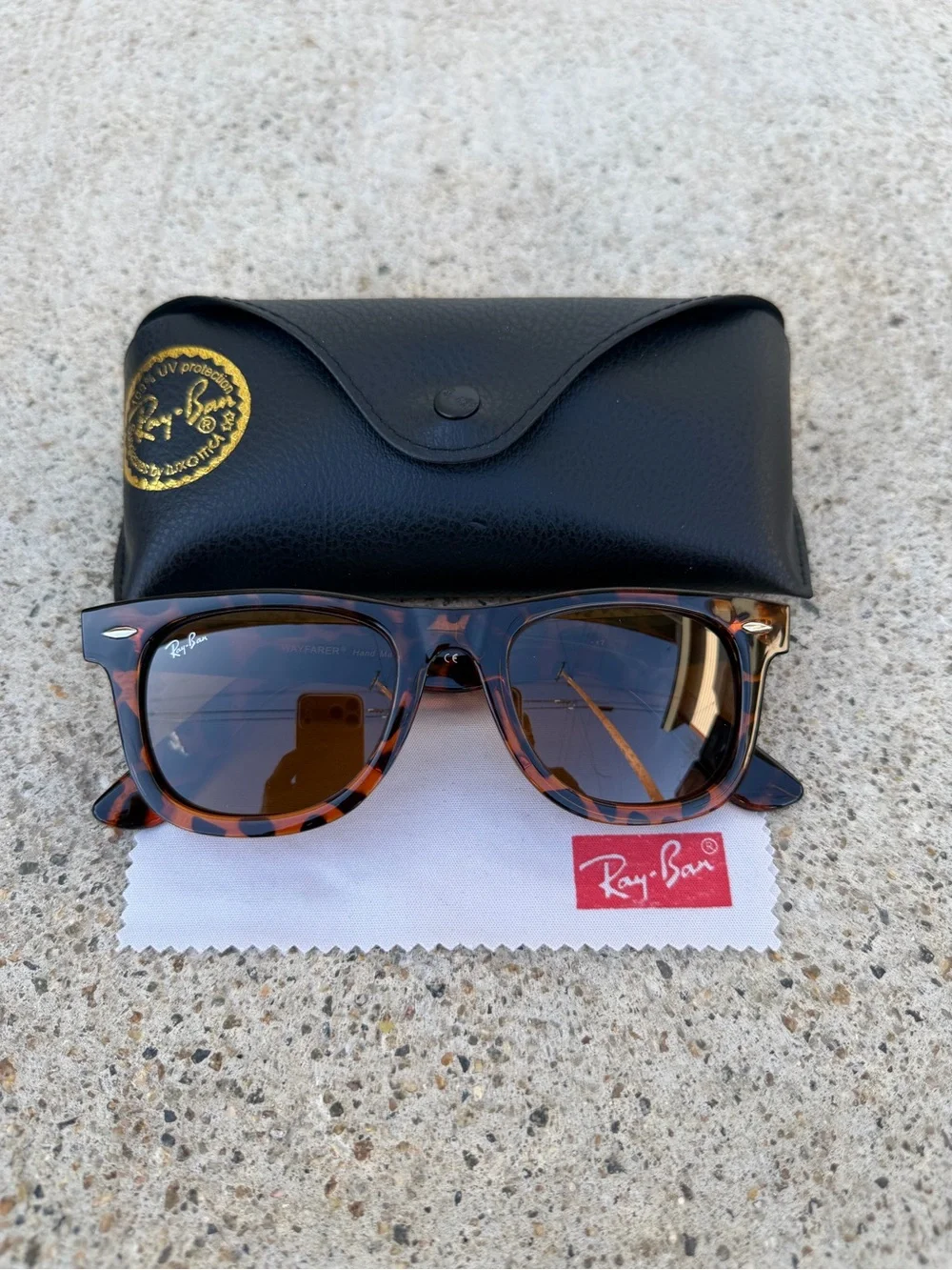 RayBan Wayfarer Sunglasses RB2140 Tortoise Frame G-15 Lens